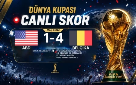 ABD 1-4 Belçika - Dünya Kupası maç sonucu