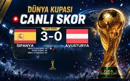 İspanya 3-0 Avusturya - Dünya Kupası maç sonucu