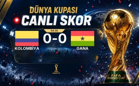 Dünya Kupası: Kolombiya - Gana maçı öncesi son durum