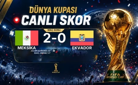 Maç sonucu: Meksika 2-0 Ekvador