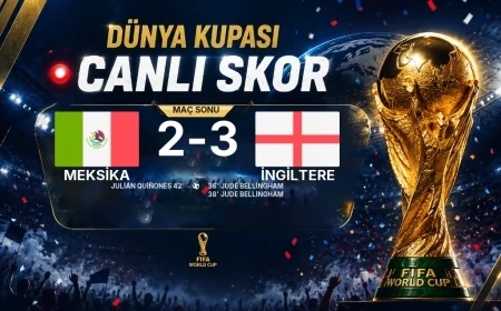 Dünya Kupası: Meksika 2-3 İngiltere maç özeti