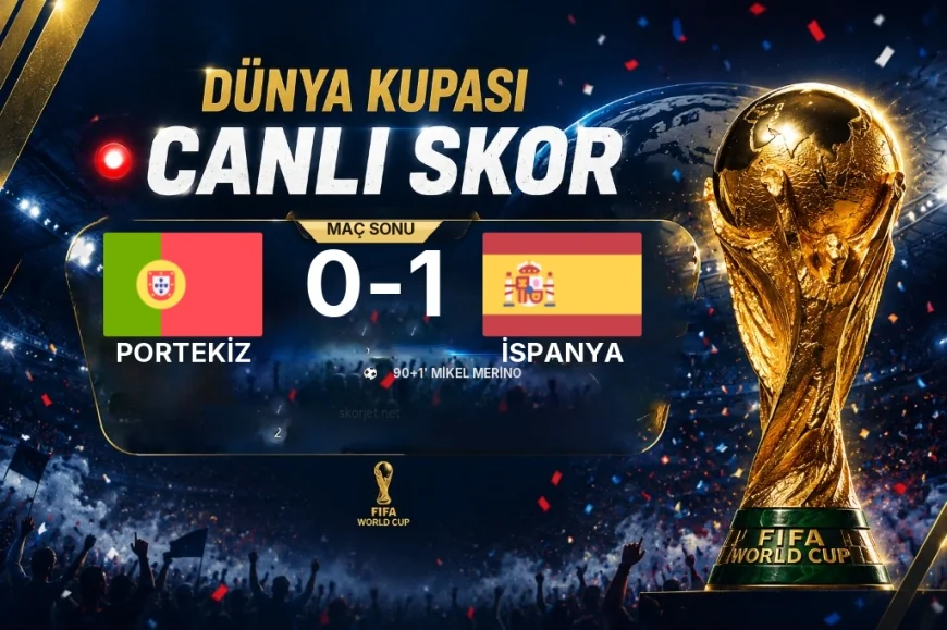 Maç sonucu: Portekiz 0-1 İspanya