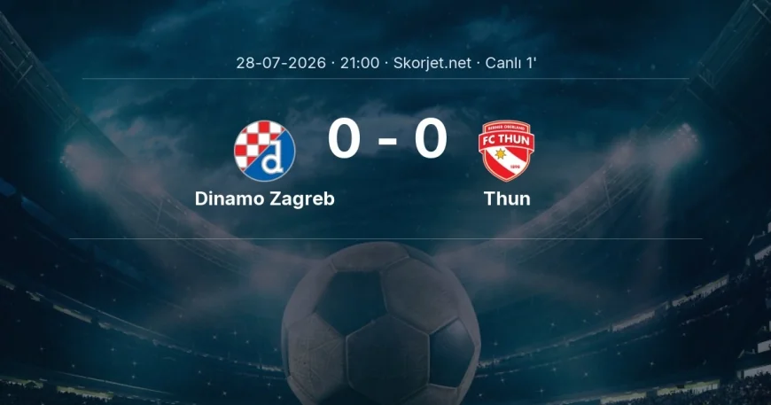 Dinamo Zagreb - Thun maçı başladı | Şampiyonlar Ligi
