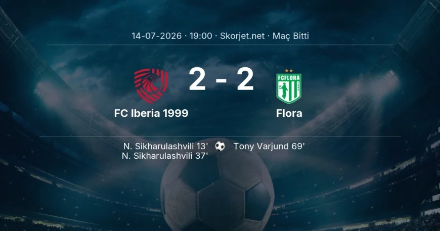Maç sonucu: FC Iberia 1999 2-2 Flora | Şampiyonlar Ligi
