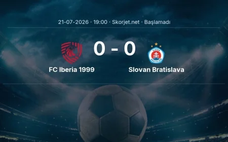 Şampiyonlar Ligi: FC Iberia 1999 - Slovan Bratislava maç bilgileri