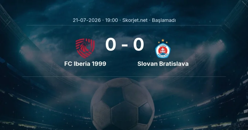 Şampiyonlar Ligi: FC Iberia 1999 - Slovan Bratislava kadro ve maç öncesi