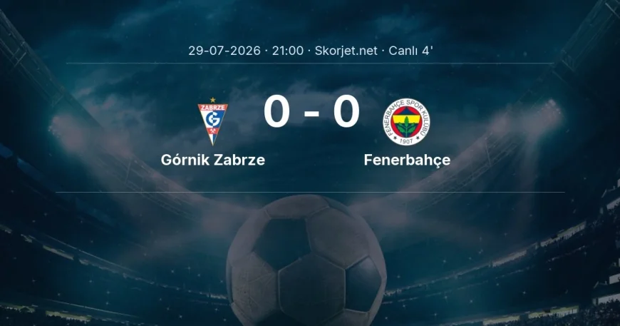 Şampiyonlar Ligi: Górnik Zabrze - Fenerbahçe maçı başladı