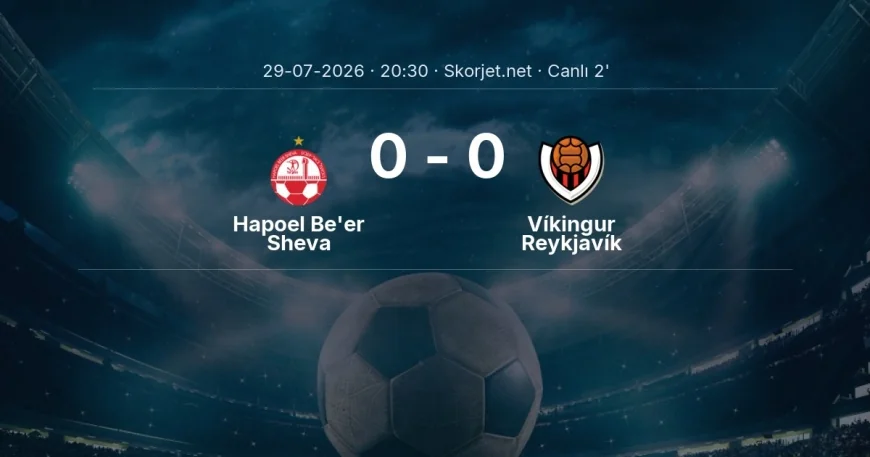 Hapoel Be'er Sheva - Víkingur Reykjavík maçı başladı | Şampiyonlar Ligi