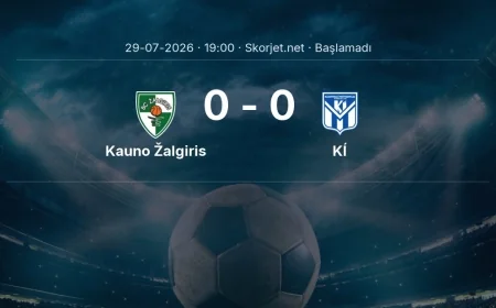 Kauno Žalgiris - KÍ muhtemel ilk 11'ler | Şampiyonlar Ligi