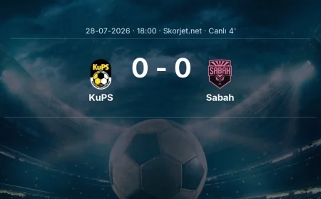 MAÇ BAŞLADI | KuPS - Sabah