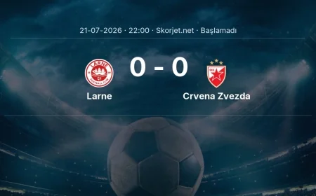 Larne - Crvena Zvezda maçı ne zaman, saat kaçta? | Şampiyonlar Ligi