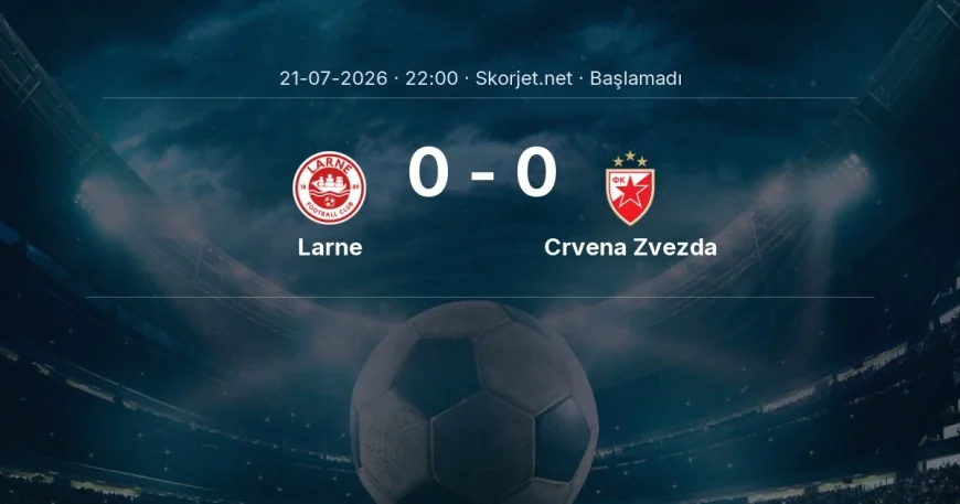 Larne - Crvena Zvezda maçı ne zaman, saat kaçta? | Şampiyonlar Ligi