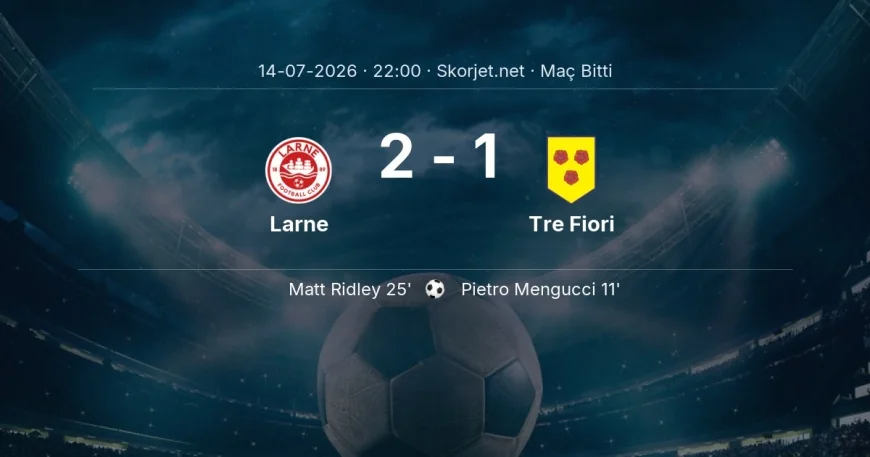 Larne 2-1 Tre Fiori - maç özeti | Şampiyonlar Ligi