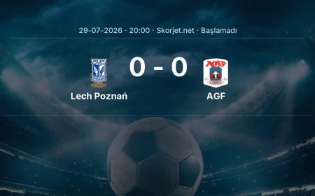 Şampiyonlar Ligi: Lech Poznań - AGF kadro ve maç öncesi