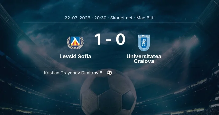 Levski Sofia 1-0 Universitatea Craiova - maç özeti | Şampiyonlar Ligi