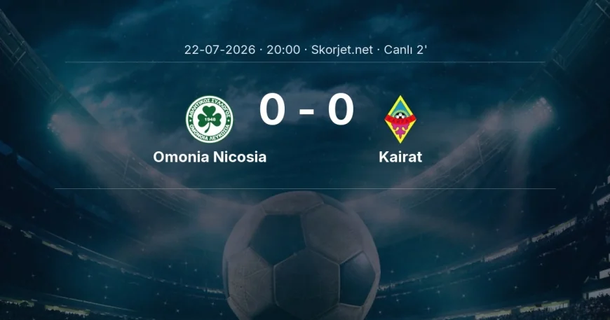 Şampiyonlar Ligi: Omonia Nicosia - Kairat maçı başladı