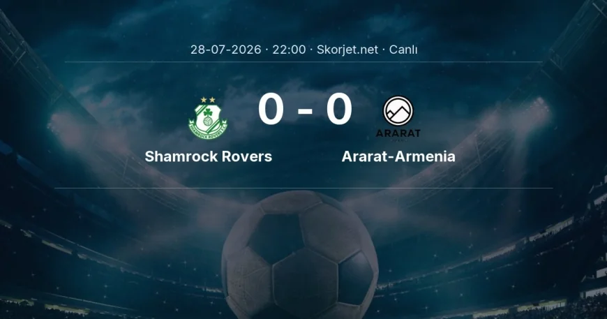Shamrock Rovers - Ararat-Armenia maçı başladı | Şampiyonlar Ligi
