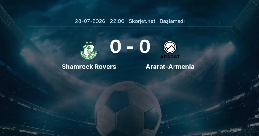 Şampiyonlar Ligi: Shamrock Rovers - Ararat-Armenia maç bilgileri