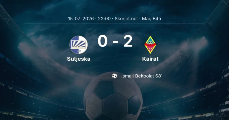 Şampiyonlar Ligi | Sutjeska 0-2 Kairat sonucu