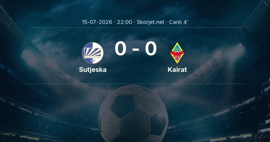 Şampiyonlar Ligi: Sutjeska - Kairat maçı başladı