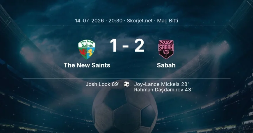 The New Saints 1-2 Sabah - maç özeti | Şampiyonlar Ligi