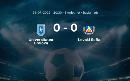 Universitatea Craiova - Levski Sofia maçı ne zaman, saat kaçta? | Şampiyonlar Ligi