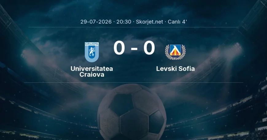 Şampiyonlar Ligi: Universitatea Craiova - Levski Sofia maçı başladı