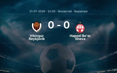 Víkingur Reykjavík - Hapoel Be'er Sheva muhtemel ilk 11'ler | Şampiyonlar Ligi