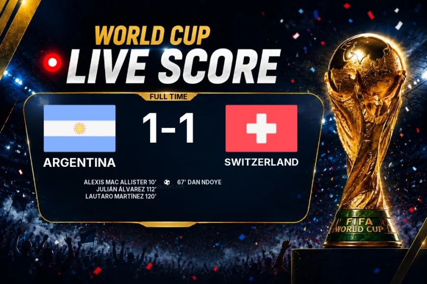 Full-time: Argentina 1-1 Switzerland