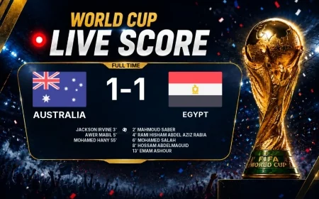 World Cup: Australia 1-1 Egypt - match report