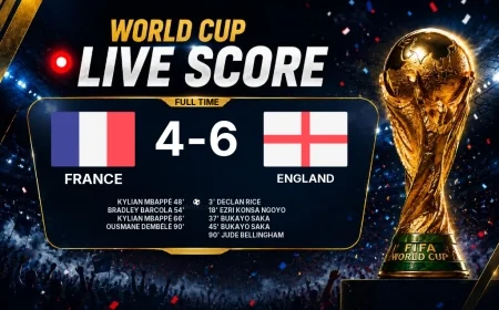 France - England 4-6 | Full-time report