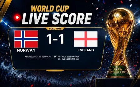 World Cup: Norway 1-1 England - match report