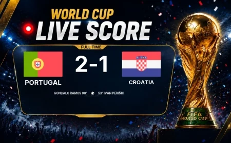 Full-time: Portugal 2-1 Croatia