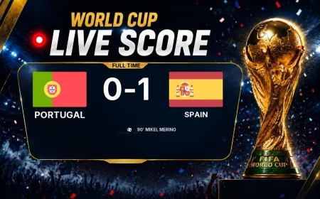 Full-time: Portugal 0-1 Spain