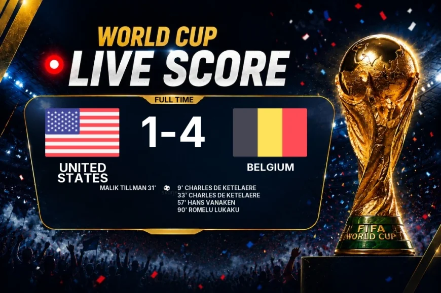 United States 1-4 Belgium - World Cup full-time score