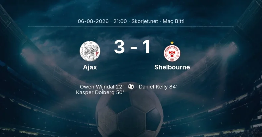 Maç sonucu: Ajax 3-1 Shelbourne | Avrupa Konferans Ligi