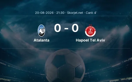 Avrupa Konferans Ligi: Atalanta - Hapoel Tel Aviv maçı başladı