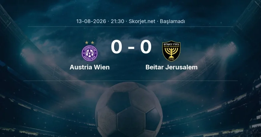 Austria Wien - Beitar Jerusalem maçı ne zaman, saat kaçta? | Avrupa Konferans Ligi