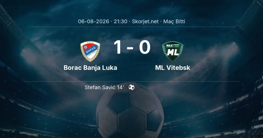 Borac Banja Luka 1-0 ML Vitebsk - maç özeti | Avrupa Konferans Ligi