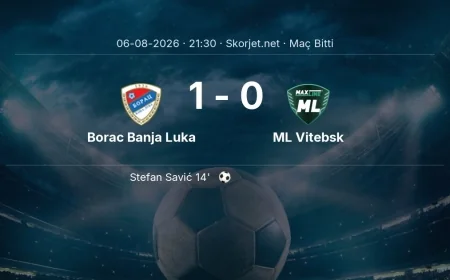 Borac Banja Luka 1-0 ML Vitebsk - maç özeti | Avrupa Konferans Ligi