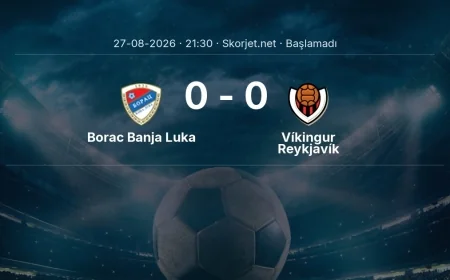 Borac Banja Luka - Víkingur Reykjavík maçı ne zaman, saat kaçta? | Avrupa Konferans Ligi