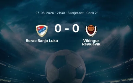 Avrupa Konferans Ligi: Borac Banja Luka - Víkingur Reykjavík maçı başladı