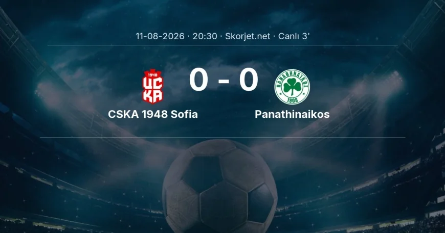 Avrupa Konferans Ligi: CSKA 1948 Sofia - Panathinaikos maçı başladı