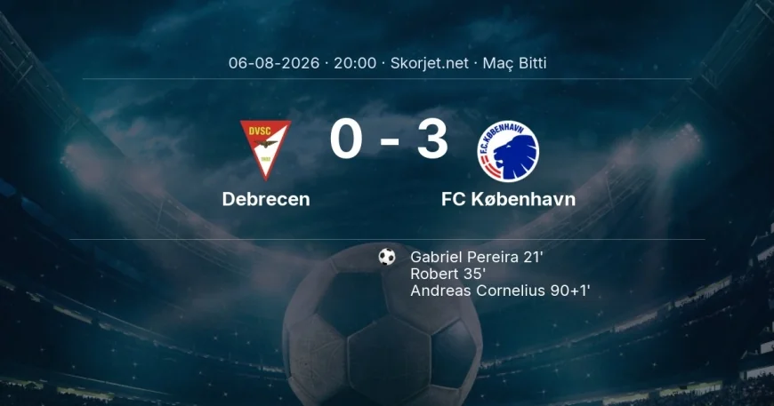 Debrecen 0-3 FC København - maç özeti | Avrupa Konferans Ligi