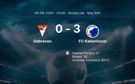 Debrecen 0-3 FC København - maç özeti | Avrupa Konferans Ligi