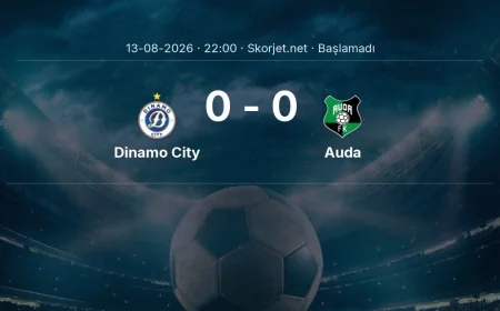 Dinamo City - Auda maçı ne zaman, saat kaçta? | Avrupa Konferans Ligi