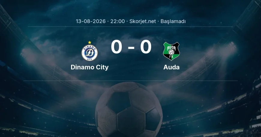 Dinamo City - Auda maçı ne zaman, saat kaçta? | Avrupa Konferans Ligi