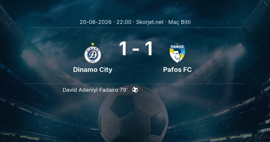 Avrupa Konferans Ligi | Dinamo City 1-1 Pafos FC sonucu