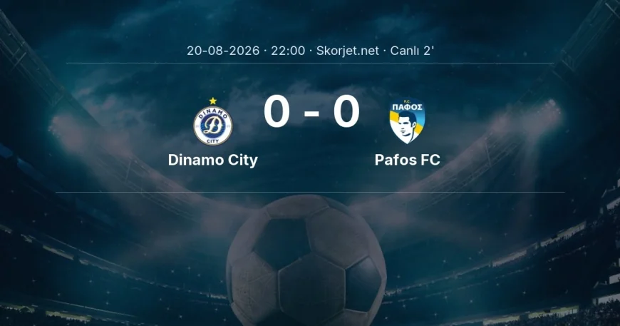 Avrupa Konferans Ligi: Dinamo City - Pafos FC maçı başladı