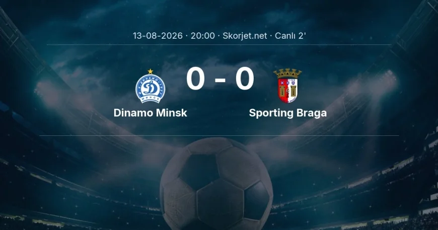 MAÇ BAŞLADI | Dinamo Minsk - Sporting Braga